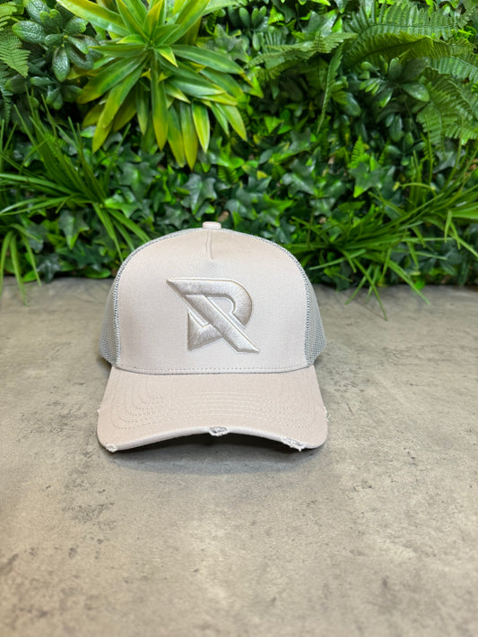 R Logo Trucker Cap “Grey”